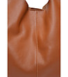 Кафява чанта тип hobo COGNAC-3 снимка