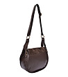 Кафява кожена чанта през рамо TESTA MORO-2 снимка