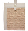 Бежова чанта TOTE BAG с горно закопчаване-3 снимка