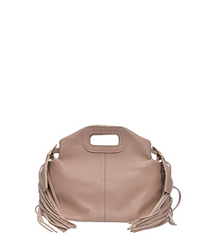 Бежова чанта с ресни CIPRIA снимка