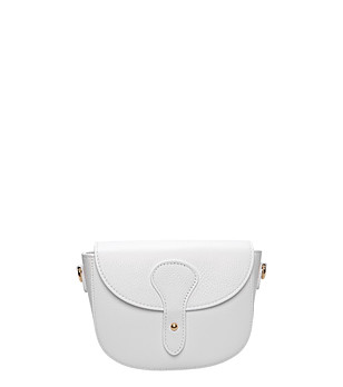 Бяла чанта през рамо снимка