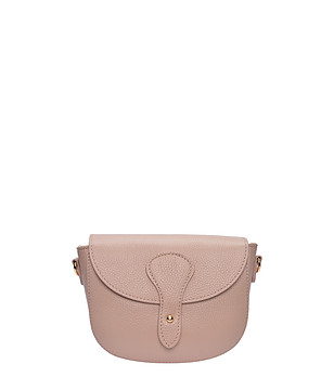 Бежова чанта през рамо снимка