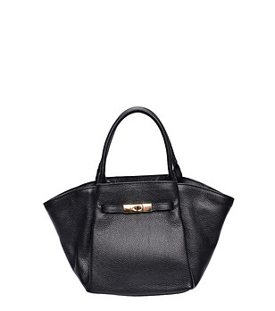 Черна чанта тип тоут снимка