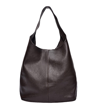 Кафява чанта тип hobo снимка