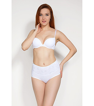 Бели оформящи бикини с висока талия ALA снимка