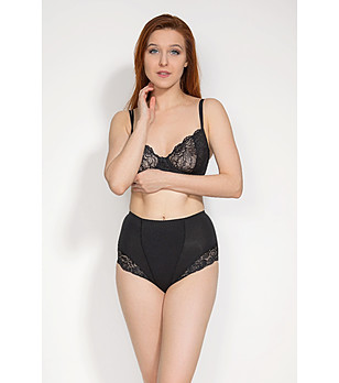 Черни бикини с висока талия ELA с оформящ ефект снимка