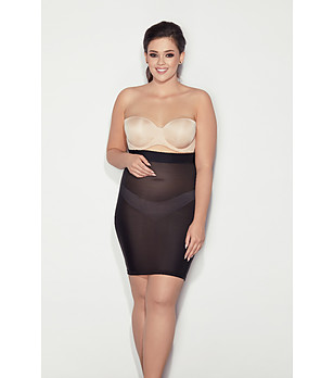 Черна стягаща рокля SOFTLY снимка