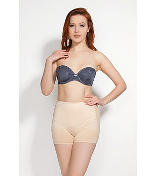 Бежов стягащ клин с висока талия WAWA снимка