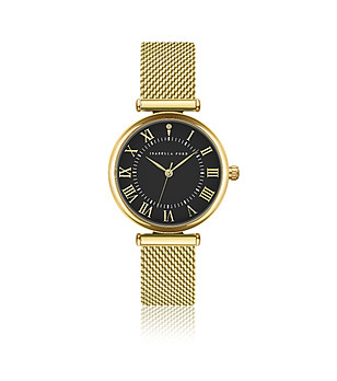 Златист часовник с метална мрежеста верижка Colette снимка