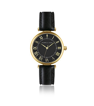 Часовник Colette с черна кожена каишка снимка