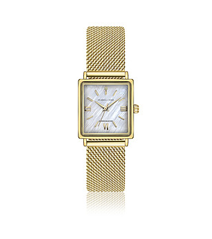 Златист часовник с мрежеста верижка Mireille снимка