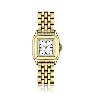 Златист часовник с верижка Velours Gold Link снимка