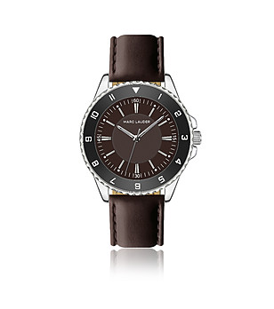 Кафяв часовник с гладка подплатена каишка Lumina снимка