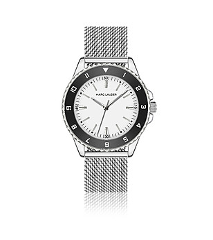 Сребрист часовник Seville с метална верижка снимка