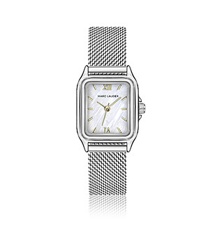 Сребрист часовник с метална верижка Nira Silver Mesh снимка