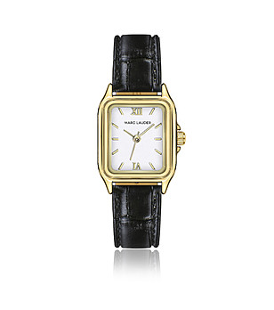 Часовник с черна кожена каишка Antwerp снимка