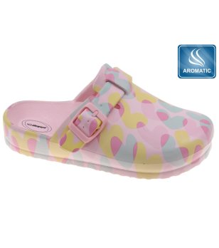 Детски розови чехли с шарка PINK снимка