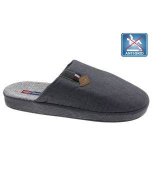 Сиви мъжки чехли Grey с противоплъзгаща подметка снимка