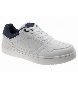 Бели мъжки сникърси с тъмносини детайли снимка