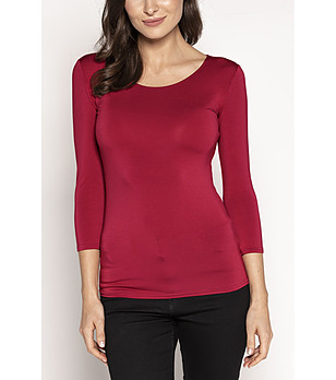 Дамска блуза в рубинен цвят Manati снимка