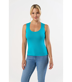 Тюркоазен дамски топ Iva снимка