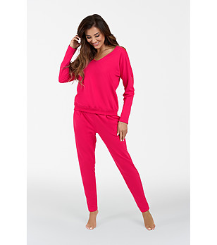 Дамски памучен комплект KARINA в циклама снимка