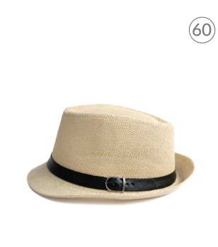 Светлобежова лятна шапка тип трилби Moledo снимка