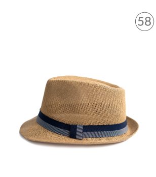 Шапка тип трилби в тъмнобежово Carros снимка