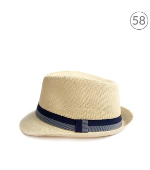 Светлобежова лятна шапка тип трилби Carros снимка