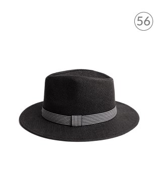 Черна лятна шапка тип трилби Cortes снимка