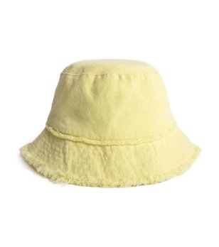 Светложълта шапка тип бъкет Frazzle от памук снимка