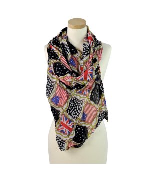 Шал Mix & Match в черно и многоцветно снимка