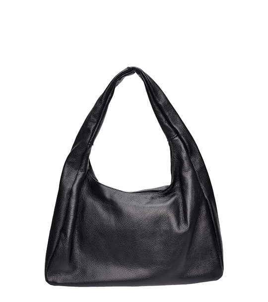 Черна чанта тип hobo  снимка