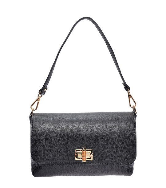 Черна чанта за рамо снимка