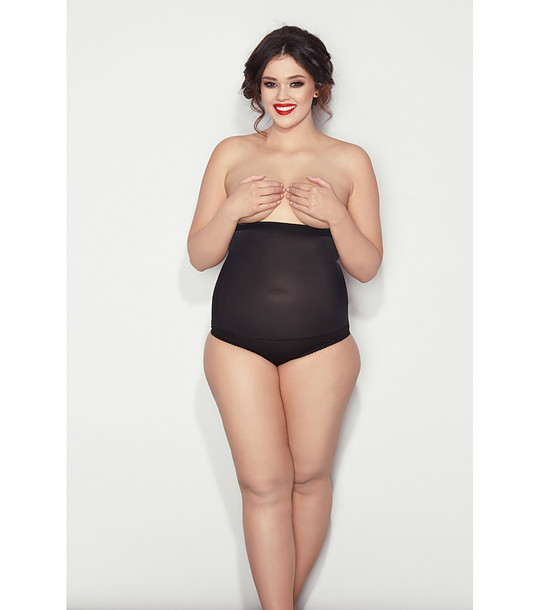 Черни стягащи бикини с висока талия IGA INTENSE снимка