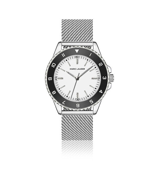 Сребрист часовник Seville с метална верижка снимка