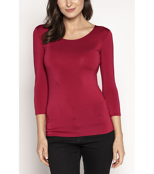 Дамска блуза в рубинен цвят Manati снимка