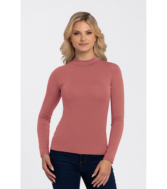 Розова дамска блуза с дълъг ръкав Rеsta снимка