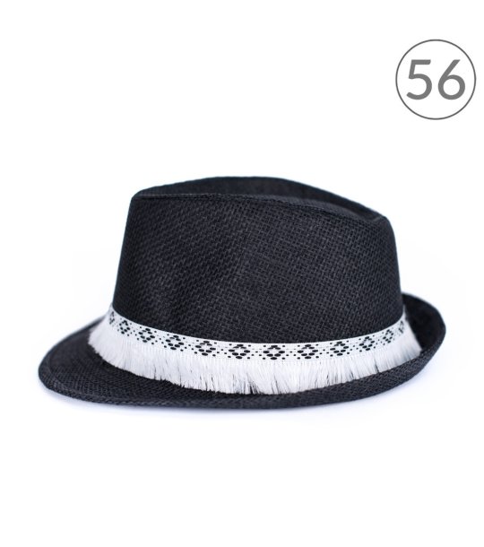 Черна лятна шапка тип трилби Native снимка