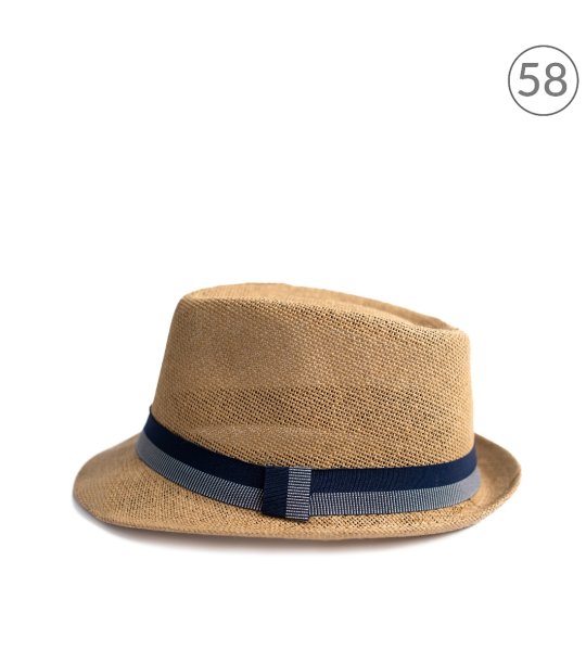 Шапка тип трилби в тъмнобежово Carros снимка