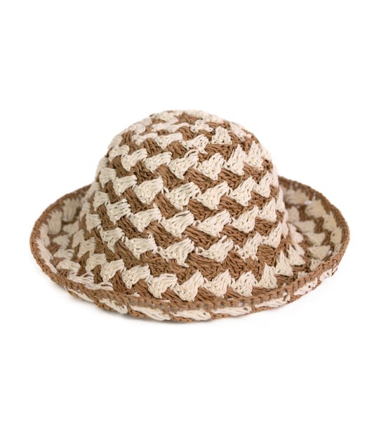 Светлобежова лятна шапка тип бъкет SAFIRA снимка