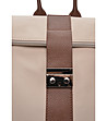 Бежов кожен раница BEIGE MARRONE-3 снимка