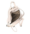 Дамска раница от естествена кожа Arilyn в светлобежово-4 снимка