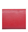 Червен дамски кожен портфейл Tamara-3 снимка