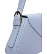 Светлосиня раменна чанта с метална катарама CELESTE-3 снимка