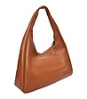 Кафява чанта тип hobo Cognac-2 снимка
