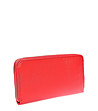 Червен дамски портфейл от естествена кожа Biana-3 снимка
