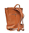Дамска кожена раница Eileen в цвят коняк-2 снимка