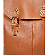 Дамска кожена раница Eileen в цвят коняк-3 снимка