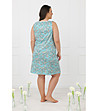 Памучна нощница в цвят мента с широки презрамки Hikari-2 снимка